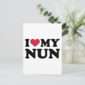 Ik hou van mijn Nun Briefkaart (Staand voorkant)