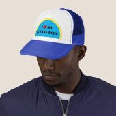 Ik hou van mijn oceaanblauw - Planet Trucker Hat Pet (In situ)