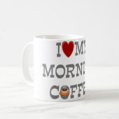 Ik hou van mijn ochtendkoffie-Mok Koffiemok (Voorkant links)