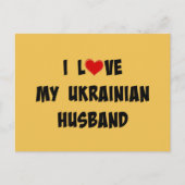 Ik hou van mijn Oekraïense echtgenoot Briefkaart (Voorkant)