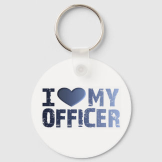 Ik hou van mijn officier Sleutelhanger