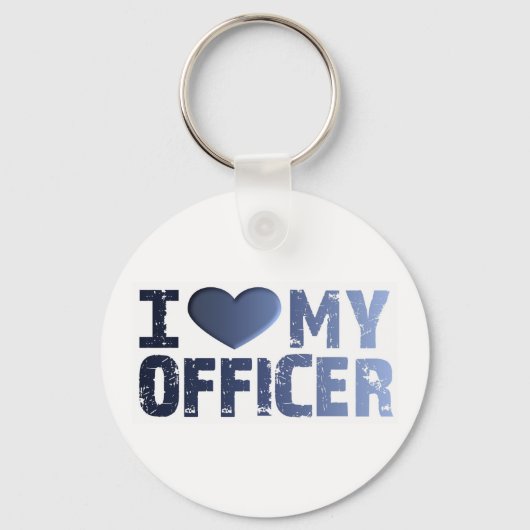 Ik hou van mijn officier Sleutelhanger (Voorkant)
