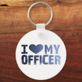 Ik hou van mijn officier Sleutelhanger (Voorkant)