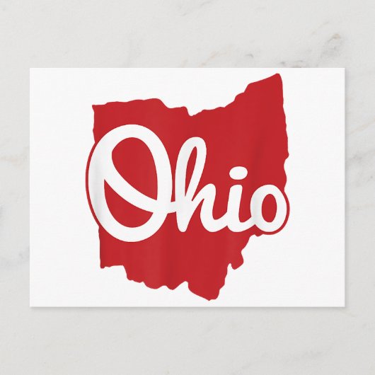 Ik hou van mijn Ohio Home Script Ohio Briefkaart (Voorkant)