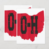 Ik hou van mijn Ohio Home Script Ohio Buckeye staa (Voorkant / Achterkant)