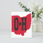 Ik hou van mijn Ohio Home Script Ohio Buckeye staa (Staand voorkant)