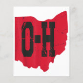 Ik hou van mijn Ohio Home Script Ohio Buckeye staa (Achterkant)