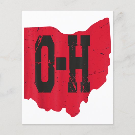 Ik hou van mijn Ohio Home Script Ohio Buckeye staa (Voorkant)
