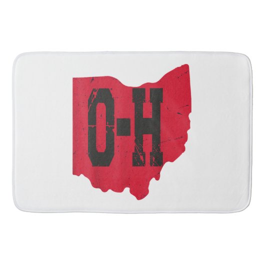 Ik hou van mijn Ohio Home Script Ohio Buckeye staa Badmat (Voorkant)