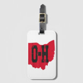 Ik hou van mijn Ohio Home Script Ohio Buckeye staa Bagagelabel (Voorkant (verticaal))