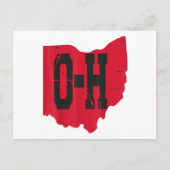 Ik hou van mijn Ohio Home Script Ohio Buckeye staa Briefkaart (Voorkant)