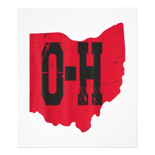 Ik hou van mijn Ohio Home Script Ohio Buckeye staa Foto Afdruk (Voorkant)