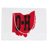 Ik hou van mijn Ohio Home Script Ohio Buckeye staa Groot Cadeauzakje (Achterkant)