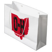 Ik hou van mijn Ohio Home Script Ohio Buckeye staa Groot Cadeauzakje (Voorkant Gekanteld)
