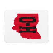 Ik hou van mijn Ohio Home Script Ohio Buckeye staa Magneet (Horizontaal)