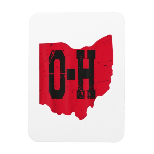 Ik hou van mijn Ohio Home Script Ohio Buckeye staa Magneet (Verticaal)