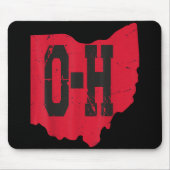 Ik hou van mijn Ohio Home Script Ohio Buckeye staa Muismat (Voorkant)