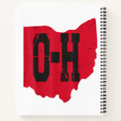 Ik hou van mijn Ohio Home Script Ohio Buckeye staa Notitieboek (Achterkant)