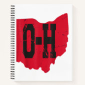 Ik hou van mijn Ohio Home Script Ohio Buckeye staa Notitieboek (Voorkant)