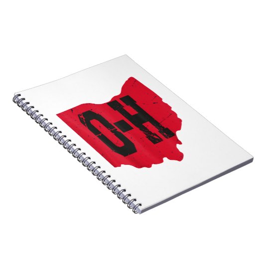 Ik hou van mijn Ohio Home Script Ohio Buckeye staa Notitieboek (Rechterzijde)