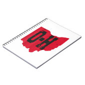 Ik hou van mijn Ohio Home Script Ohio Buckeye staa Notitieboek (Linkerzijde)