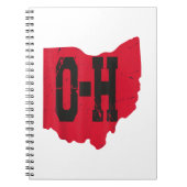 Ik hou van mijn Ohio Home Script Ohio Buckeye staa Notitieboek (Voorkant)