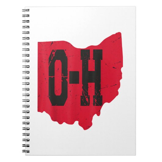 Ik hou van mijn Ohio Home Script Ohio Buckeye staa Notitieboek (Voorkant)