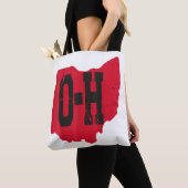 Ik hou van mijn Ohio Home Script Ohio Buckeye staa Tote Bag (Dichtbij)