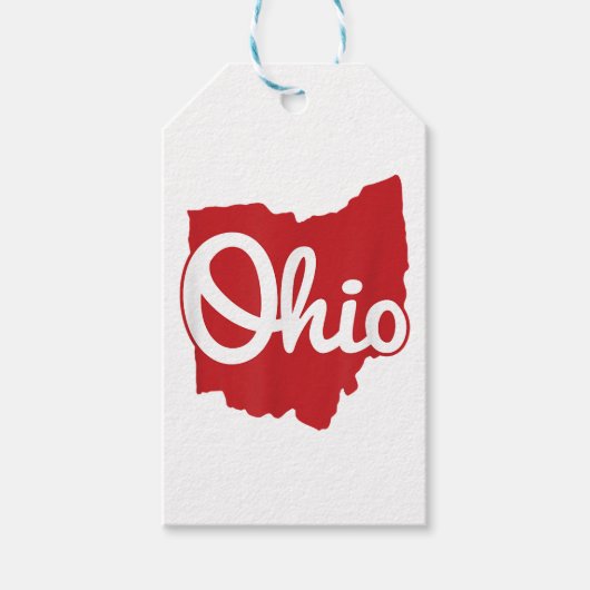 Ik hou van mijn Ohio Home Script Ohio Cadeaulabel (Voorkant)