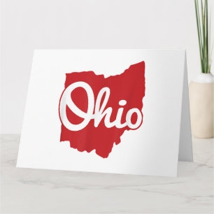 Ik hou van mijn Ohio Home Script Ohio Kaart