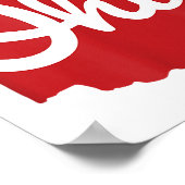 Ik hou van mijn Ohio Home Script Ohio Poster (Hoek)