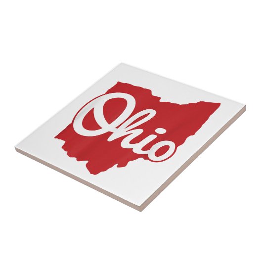 Ik hou van mijn Ohio Home Script Ohio Tegeltje (Zijkant)