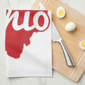 Ik hou van mijn Ohio Home Script Ohio Theedoek (Quarter Fold)