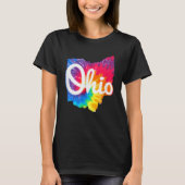 Ik hou van mijn Ohio Home Script Tie Ohio T-shirt (Voorkant)