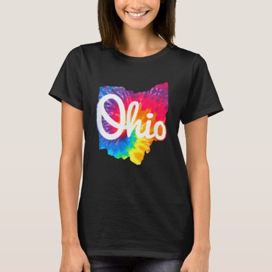Ik hou van mijn Ohio Home Script Tie Ohio T-shirt (Voorkant)