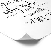 Ik hou van mijn olieachtige poster (Hoek)