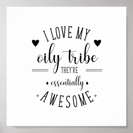 Ik hou van mijn olieachtige poster (Voorkant)