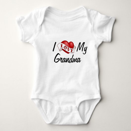 Ik hou van mijn oma Baby Creeper Romper (Voorkant)