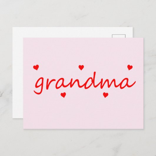 Ik hou van mijn oma briefkaart (Voorkant / Achterkant)