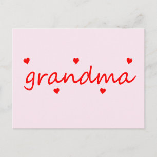 Ik hou van mijn oma briefkaart