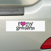 Ik hou van mijn oma bumpersticker (Op auto)