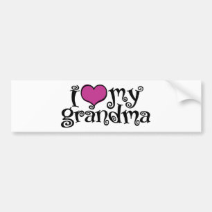 Ik hou van mijn oma bumpersticker