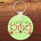 Ik hou van mijn OMA-cadeaus Sleutelhanger (Voorkant)