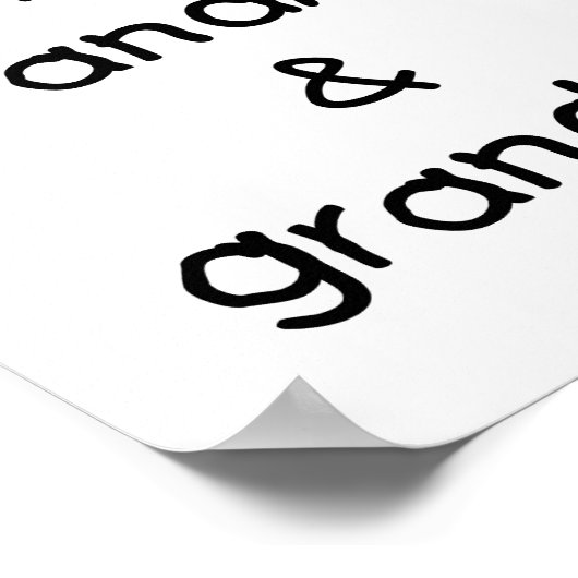 Ik hou van mijn oma en opa poster (Hoek)