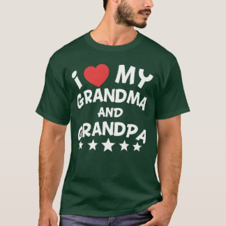 Ik hou van mijn oma en opa vriend t-shirt