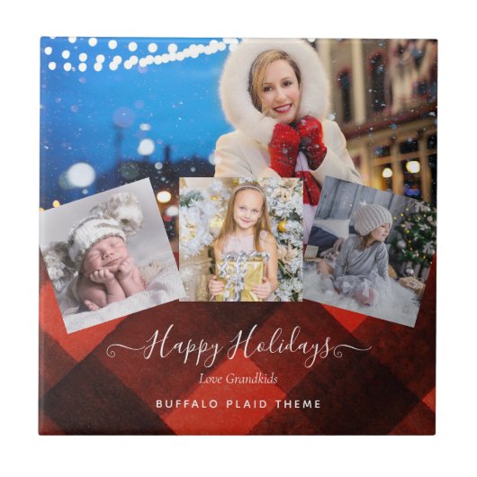 Ik hou van mijn OMA - FOTOCOLLAGE Cadeau voor groo Tegeltje (Voorkant)