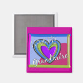 Ik hou van mijn oma (FRANS) Magneet (Voorkant / Achterkant)