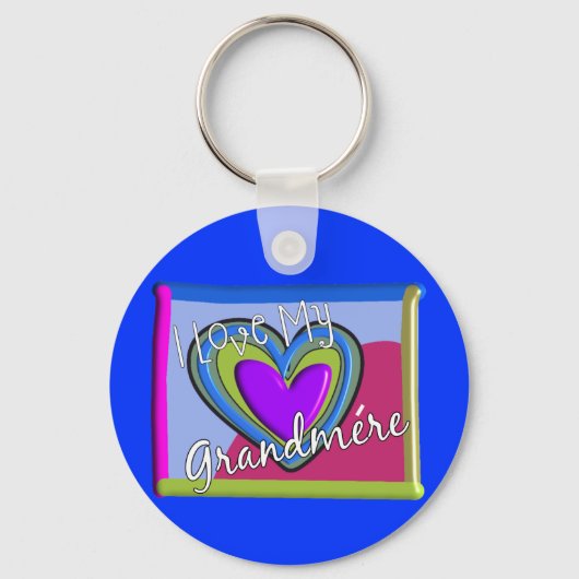 Ik hou van mijn oma (FRANS) Sleutelhanger (Voorkant)