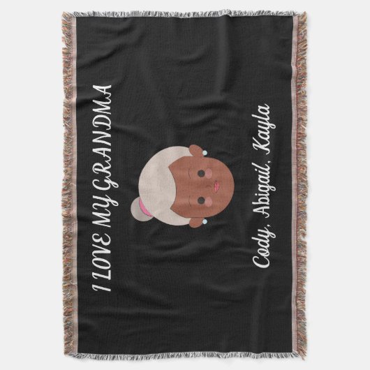 "Ik hou van mijn oma" gooit deken van kleinkindere (Voorkant Verticaal)