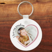 Ik hou van mijn oma-hartfoto sleutelhanger (Voorkant)